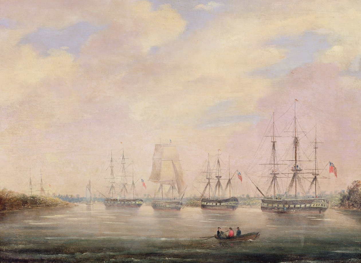 Vista de Port Adelaide, Australia del Sur de Colonel William Light