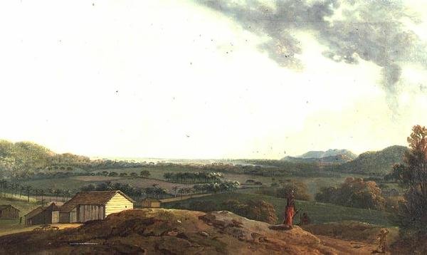 Una vista de las Indias Occidentales de Colonial School