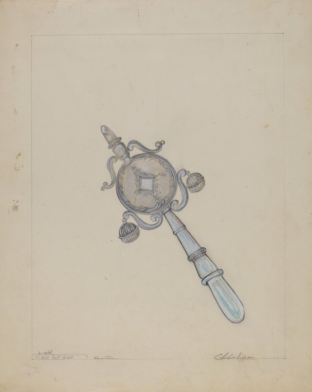 Sonajero de bebé de Columbus Simpson