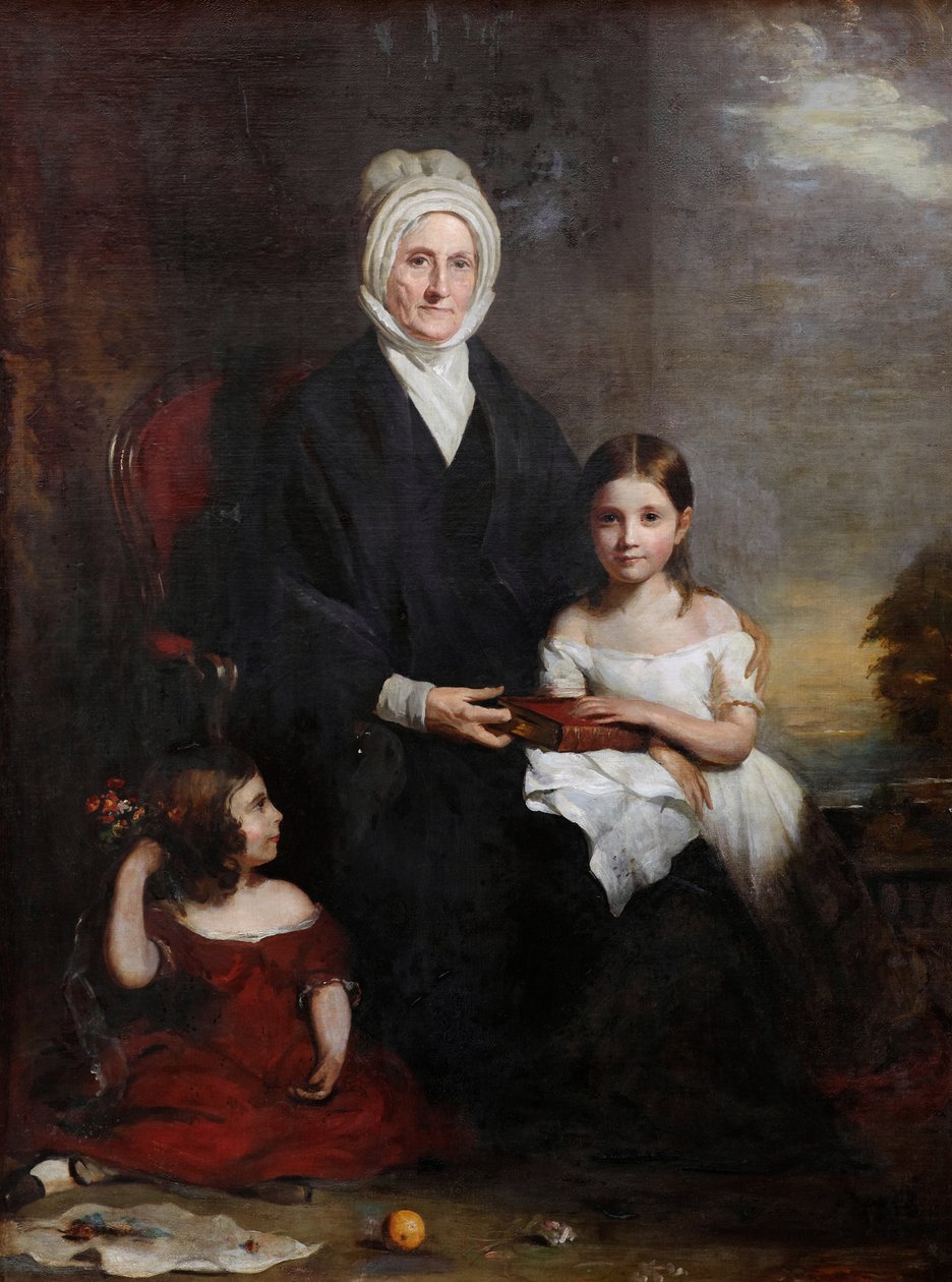 Elizabeth Cheape de Rossie y sus nietas de Colvin Smith