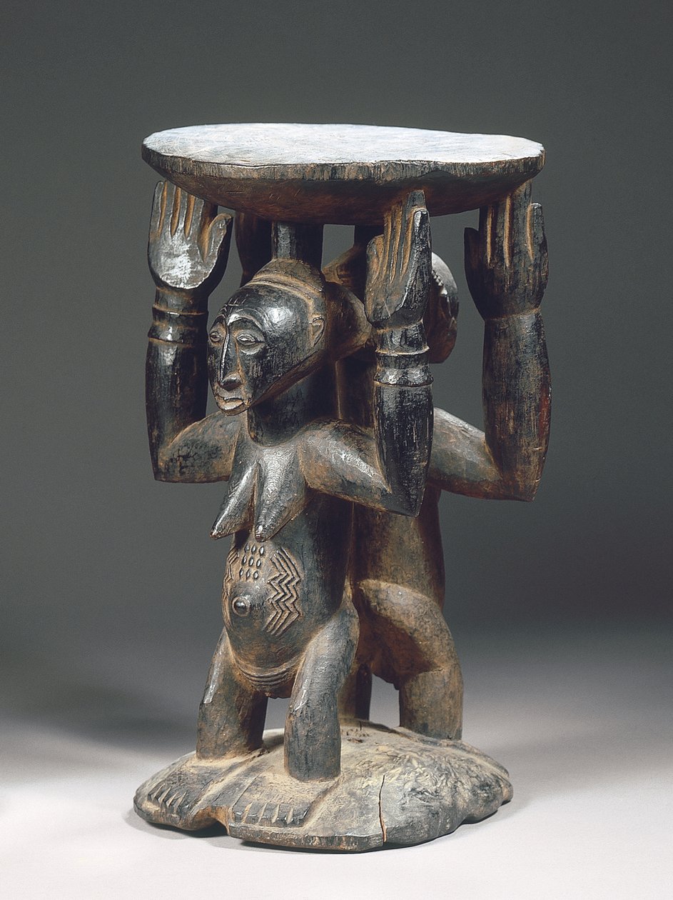 Taburete Luba Hemba de Congolese Congolese