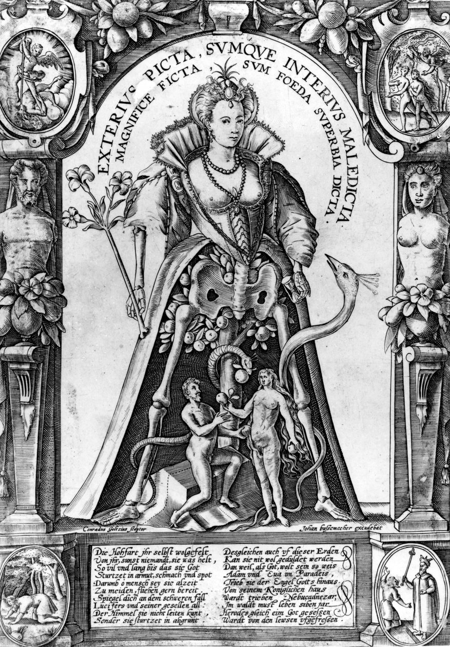 El orgullo precede a la caída, c.1600 de Conraad Goltzius
