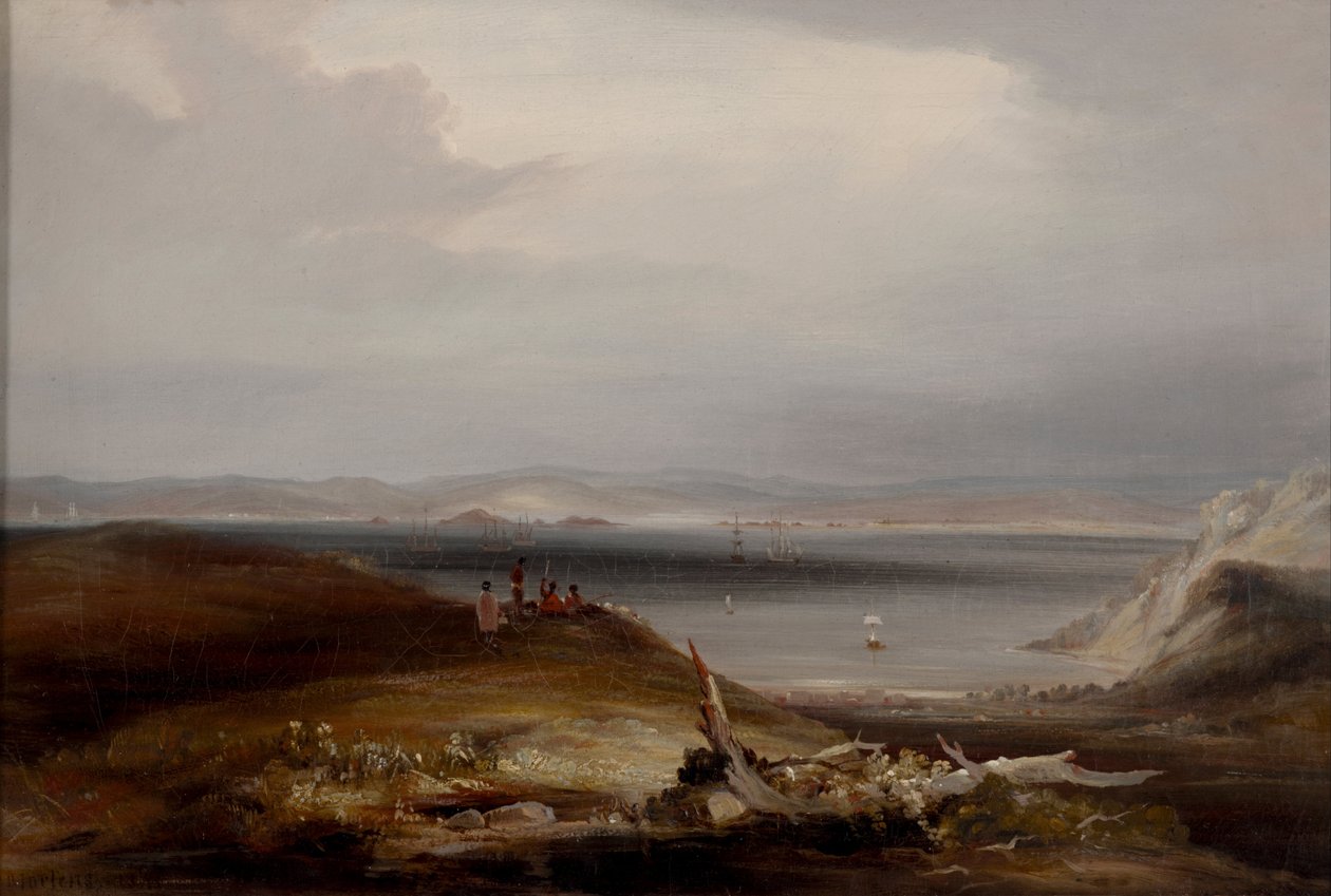 Kororareka en la Bahía de las Islas de Conrad Martens