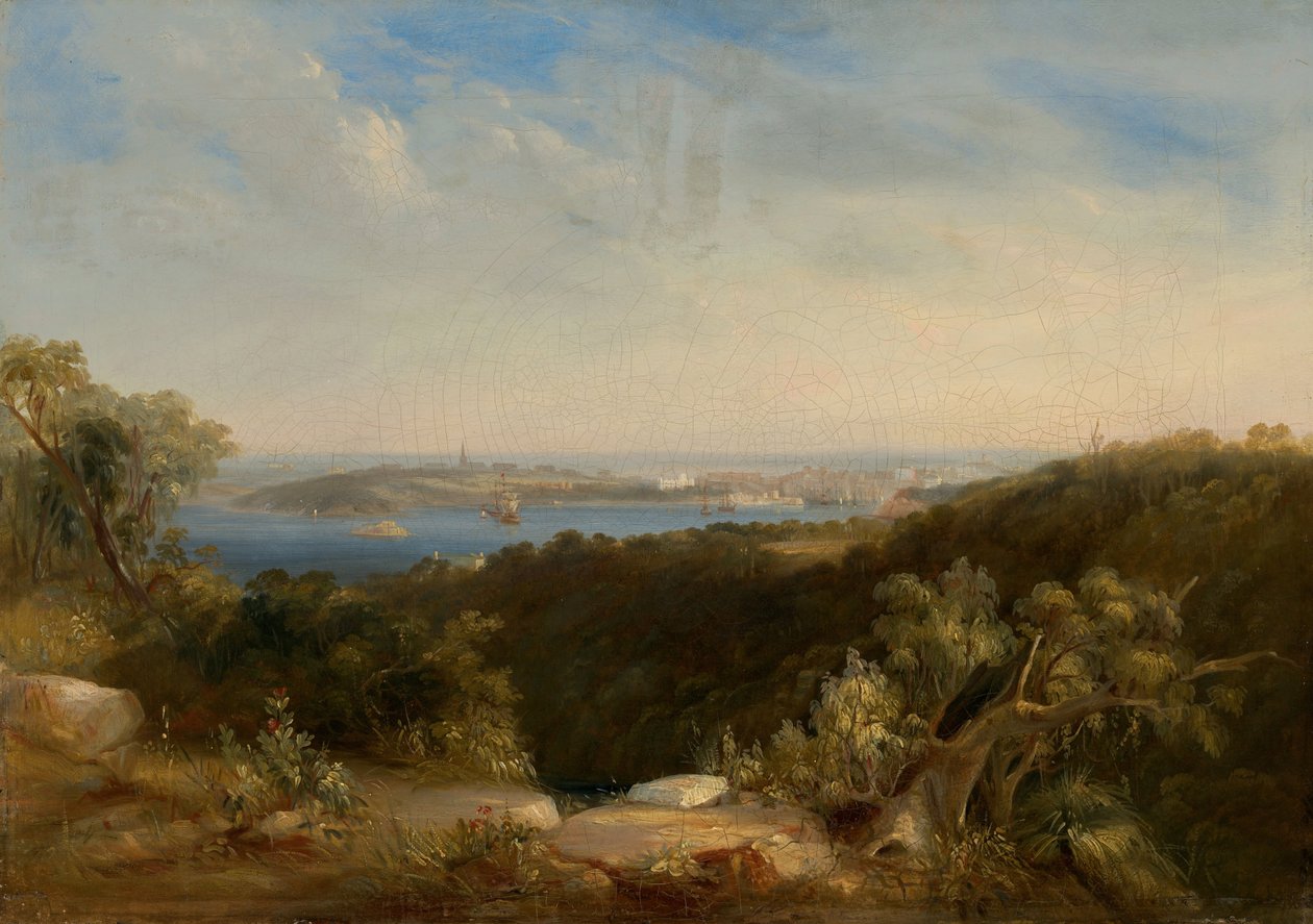 Vista del Puerto de Sídney mostrando Sydney Cove de Conrad Martens