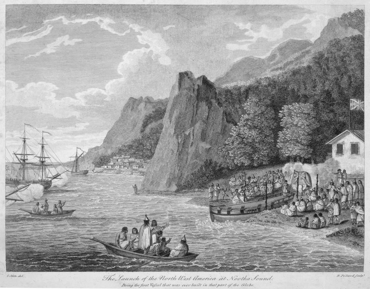 El Lanzamiento del North West America en Nootka Sound, de 