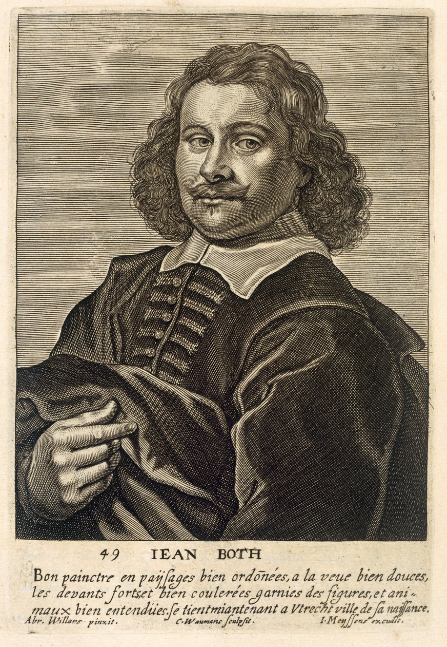 Retrato de Jan Both, grabado por Johannes Meyssens (1612-70) de Conrad Waumans