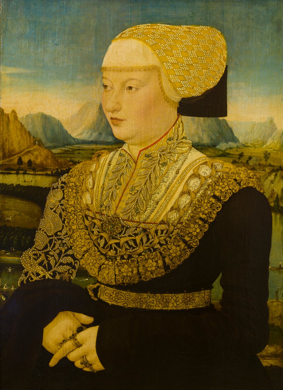 Retrato de una dama desconocida, c.1500-53 (óleo sobre tabla) de Conrad (attr. to) Faber von Creuznach