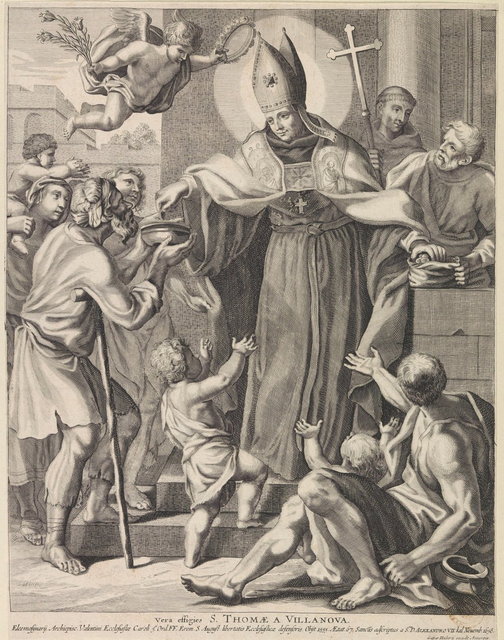 H. Tomás van Villanueva Efigies de Vera S. Thomae A Villanova (título sobre objeto) de Conrad Lauwers