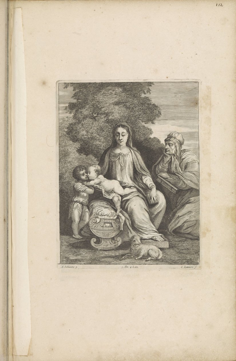 María con el Niño Jesús, el joven Juan Bautista y Santa Isabel de Conrad Lauwers