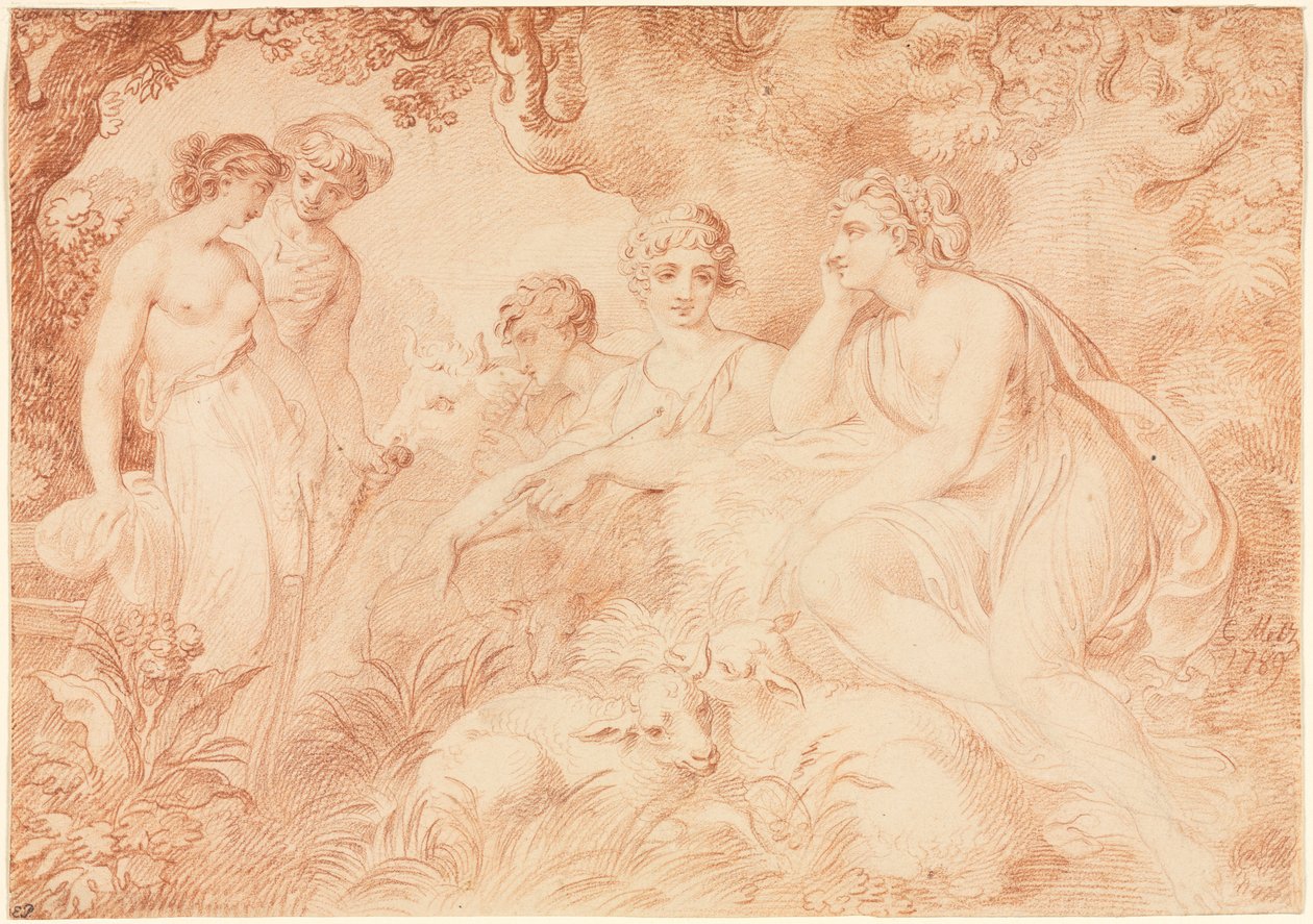Shepherds and Shepherdesses de Conrad Martin Metz