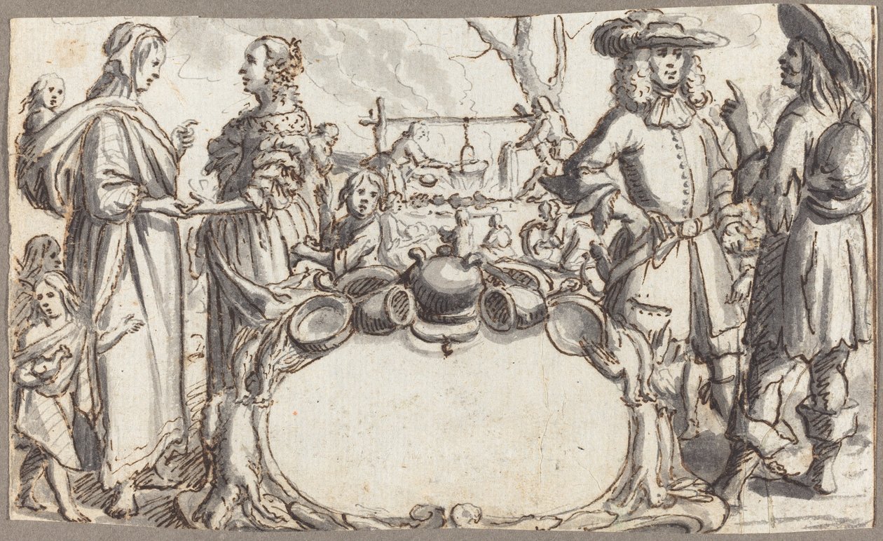 Alegoría de la pobreza y la riqueza de Conrad Meyer