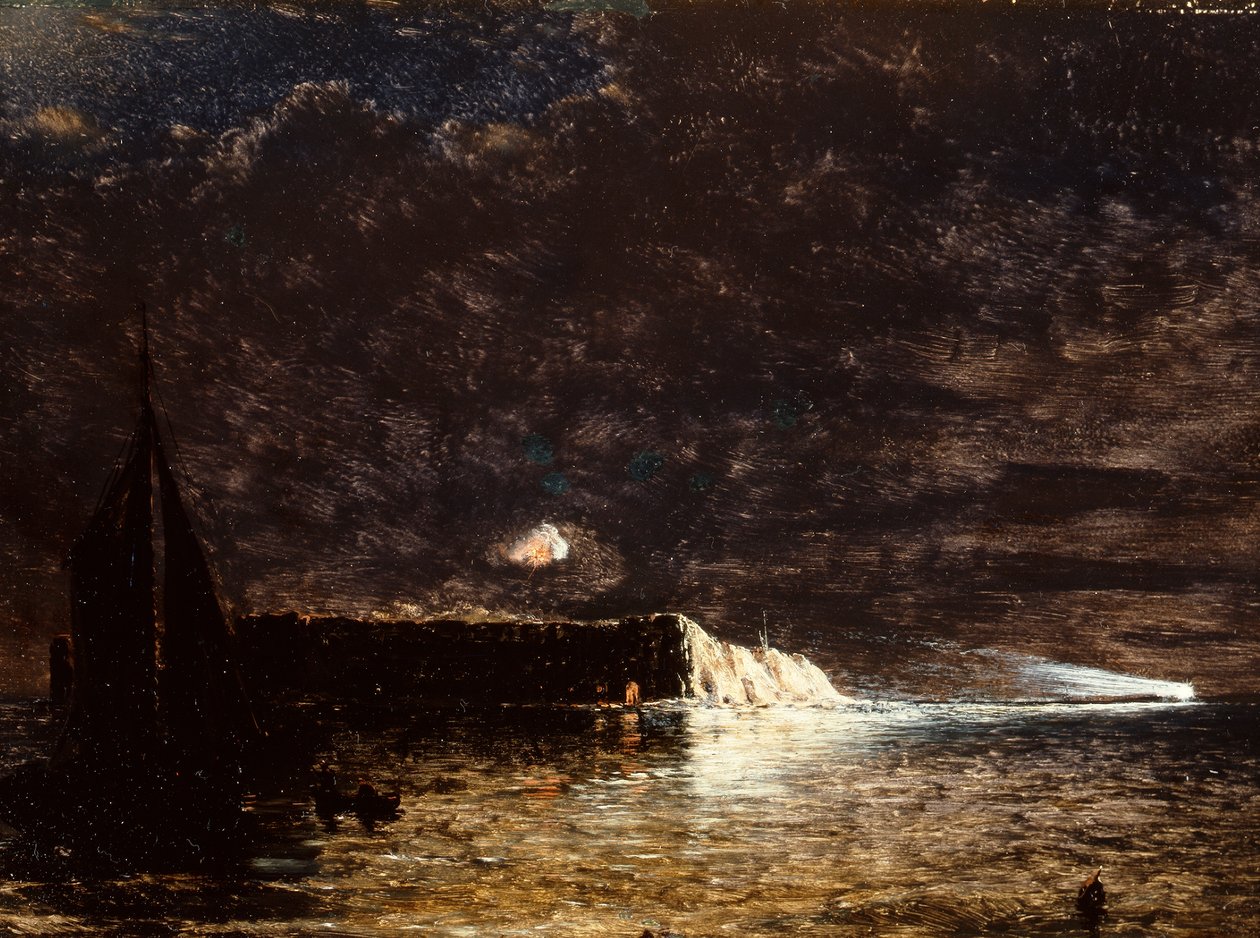 Bombardeo nocturno, Fuerte Sumter, 10 de diciembre de Conrad Wise Chapman