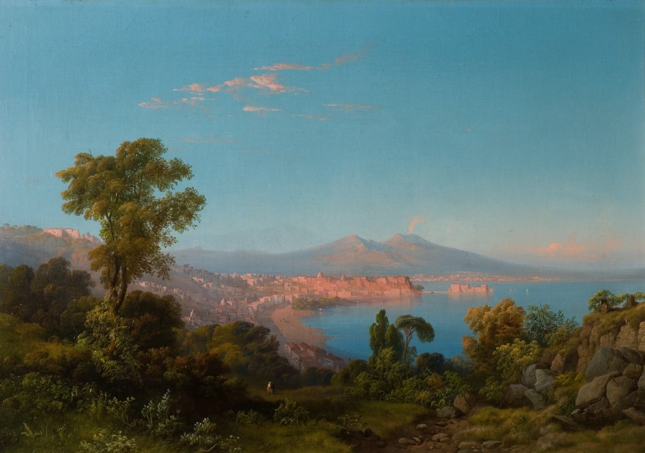 Vista de la Bahía de Nápoles de Consalvo Carelli