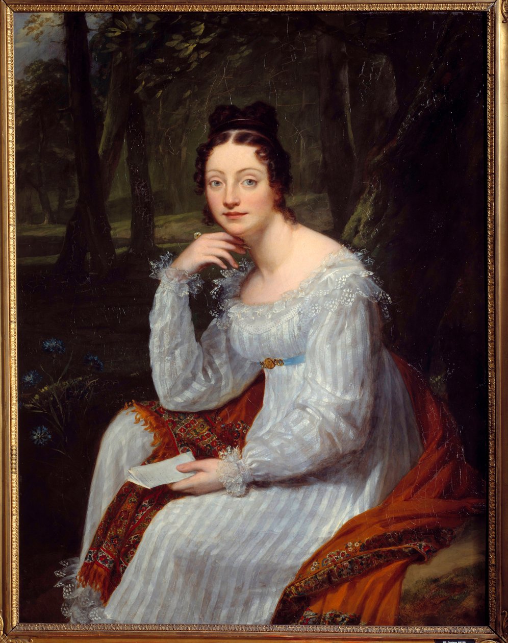 Retrato de Amable Tastu (1798-1885), nacida Sabine Casimire Amable Voiart, escritora y libretista francesa de Constance Marie Mayer Lamartiniere