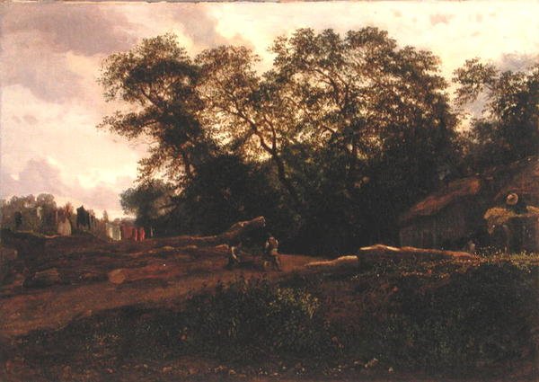 El Borde del Bosque, finales de 1830 de Constant Emile Troyon
