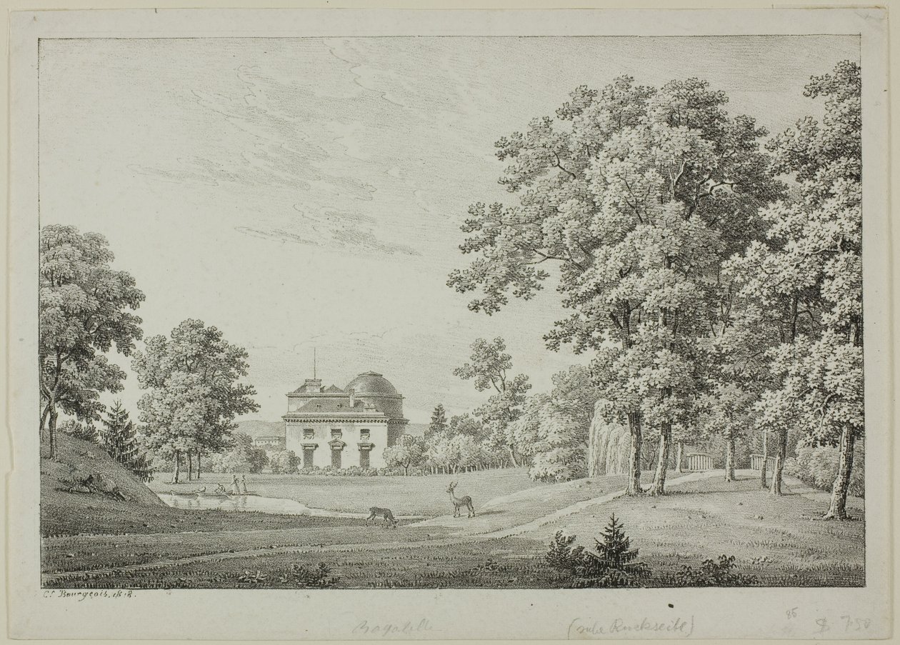El castillo de Bagatelle, en el bosque de Boulogne de Constant Bourgeois