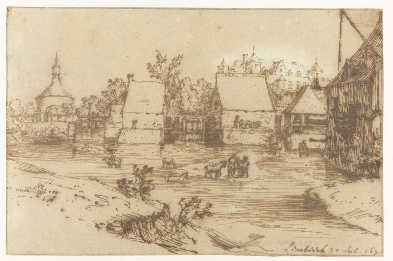 Vista de Lembeek
Lembeek (título en el objeto) de Constantijn Huygens (II)