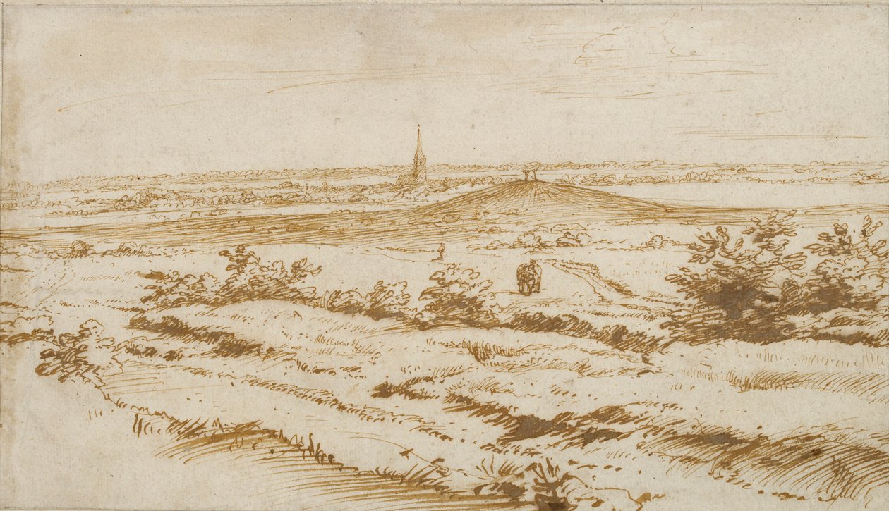 Paisaje cerca de Appeldoorn, 1680 de Constantijn Huygens