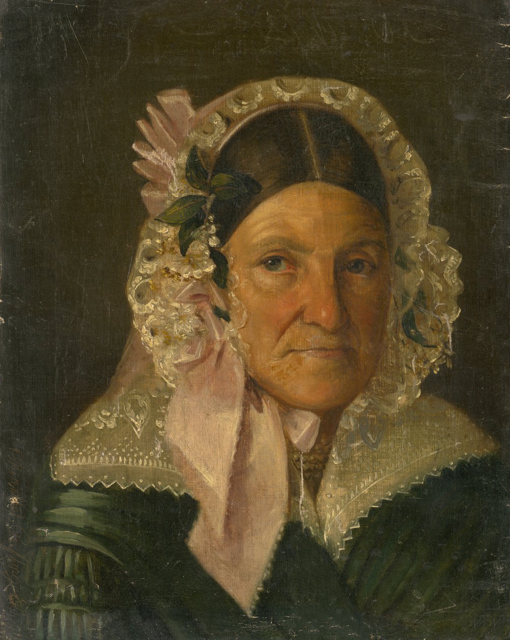 Retrato de una Mujer Mayor con Bonete de Constantin Daniel Rosenthal