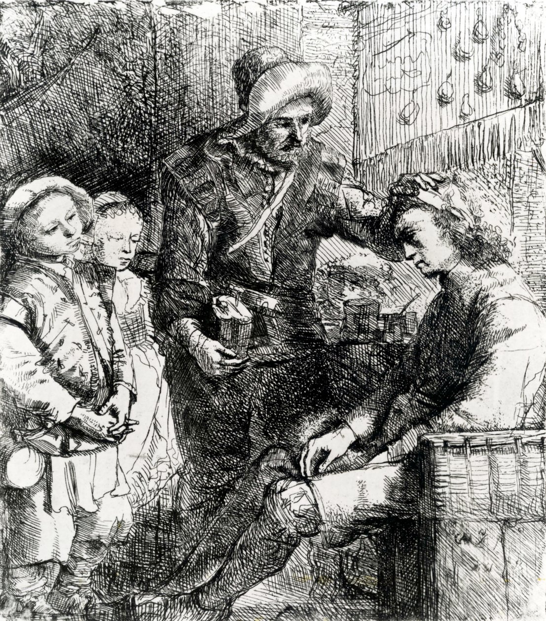 Doctor y Paciente, 1651 de Constantin Daniel van Renesse