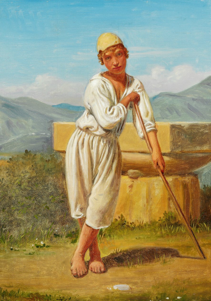 Un pastor de Pæstum de Constantin Hansen
