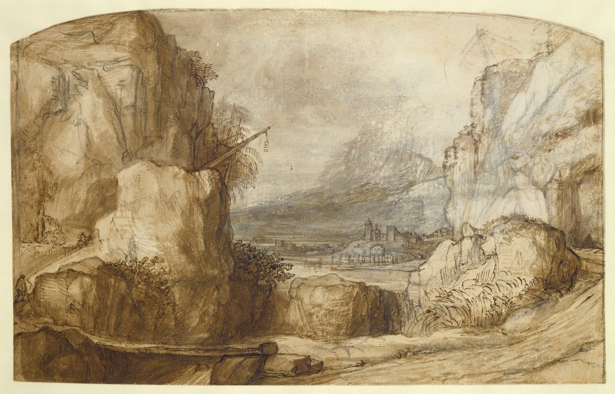 Paisaje Montañoso de Constantin Daniel van Renesse