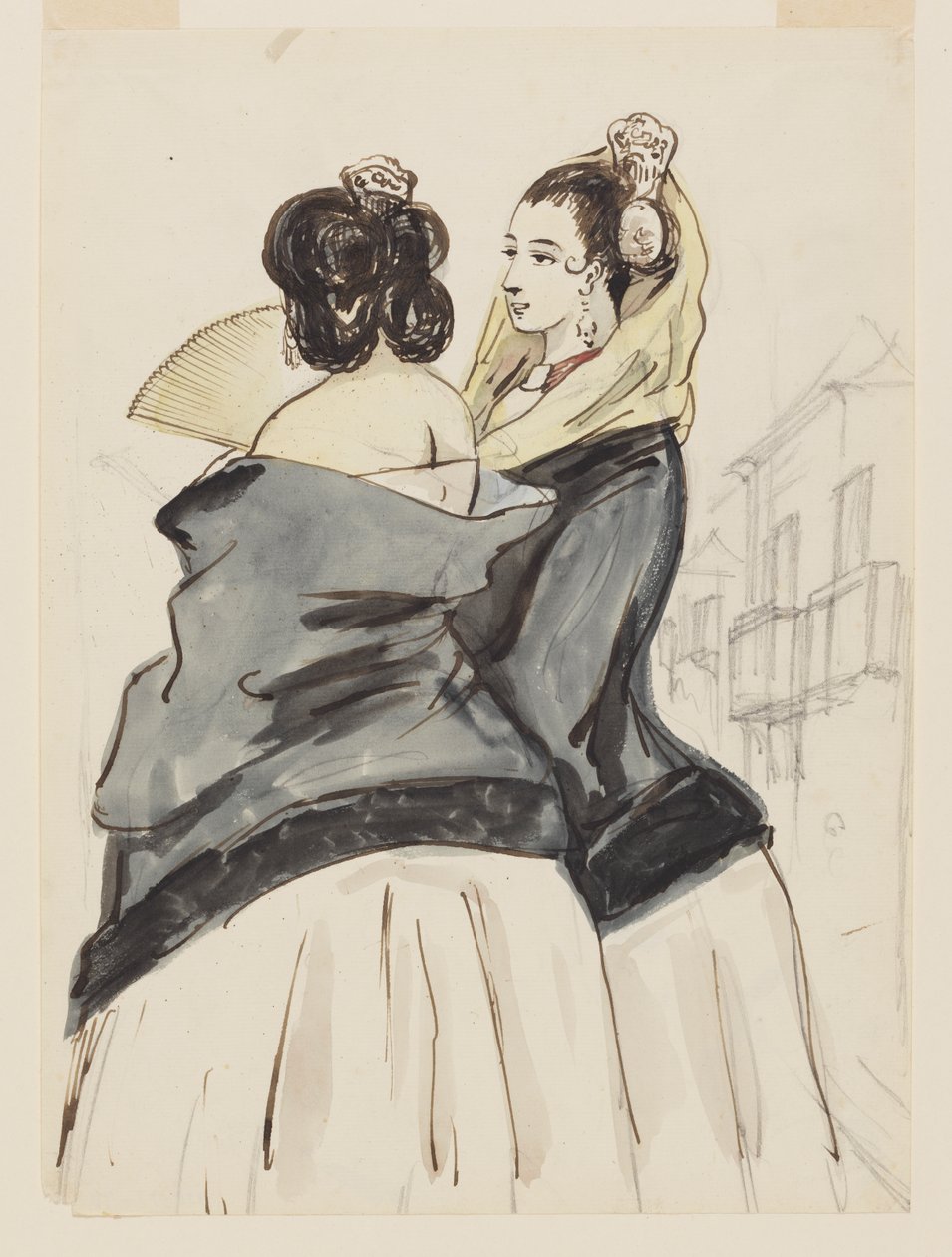 Dos mujeres españolas de Constantin Guys