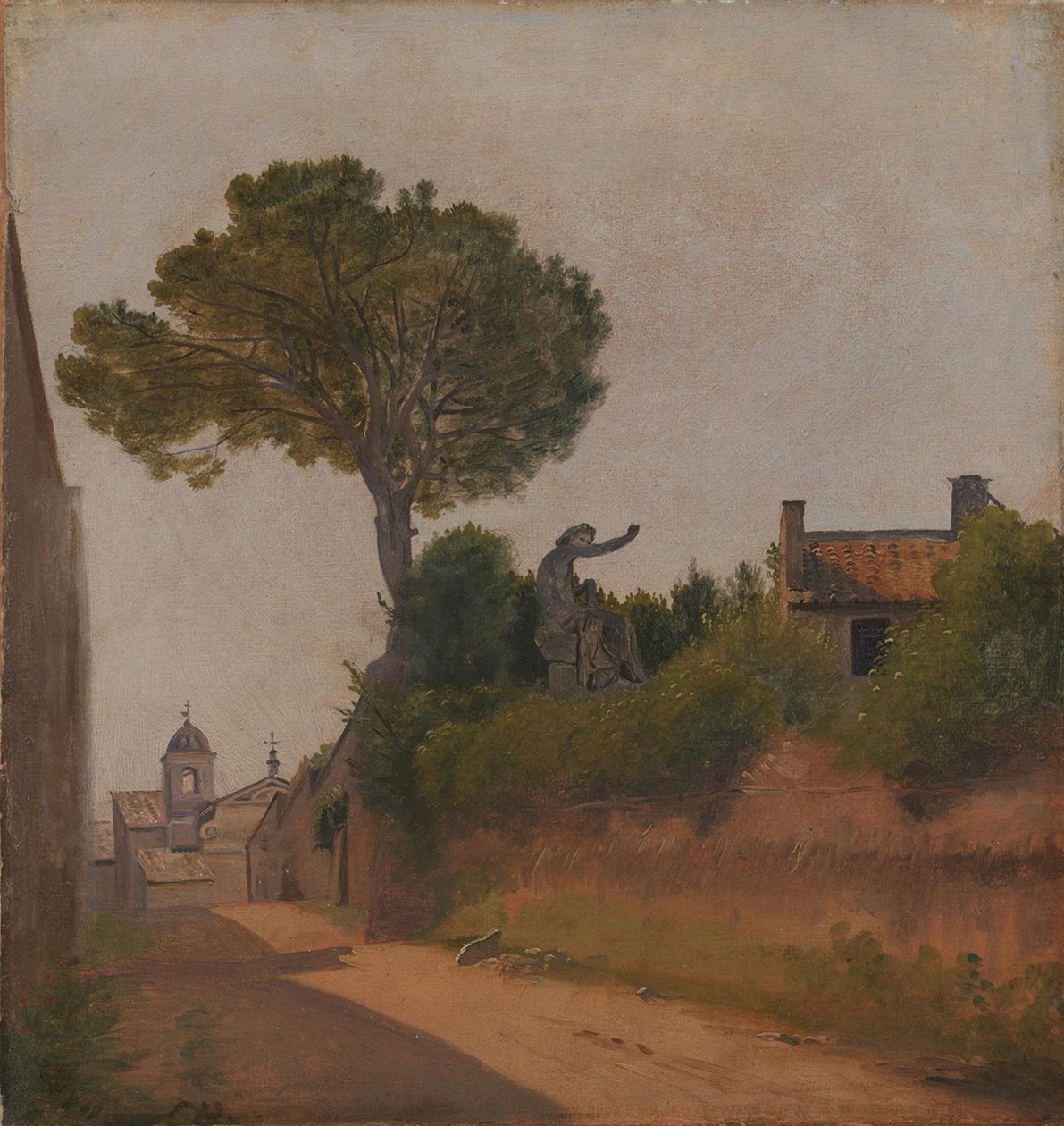 Una calle en Roma. Vicolo Sterrato de Constantin Hansen