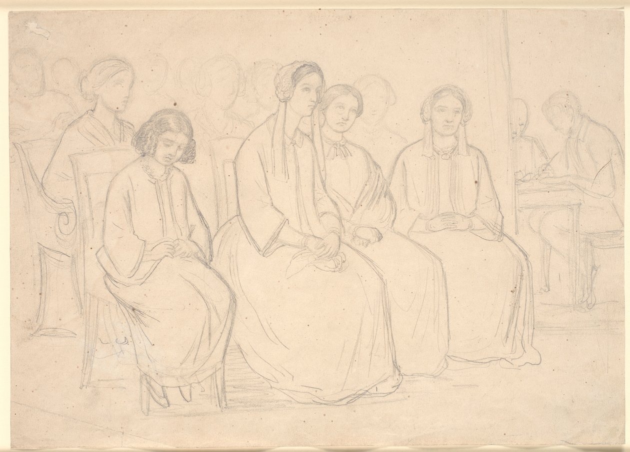 En casa de los Hages durante una conferencia de Høyen de Constantin Hansen