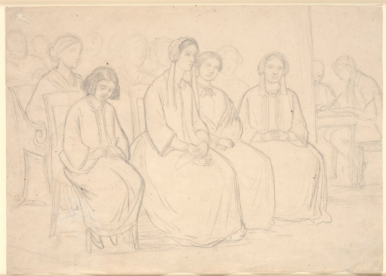 En casa de los Hages durante una conferencia de Høyen de Constantin Hansen
