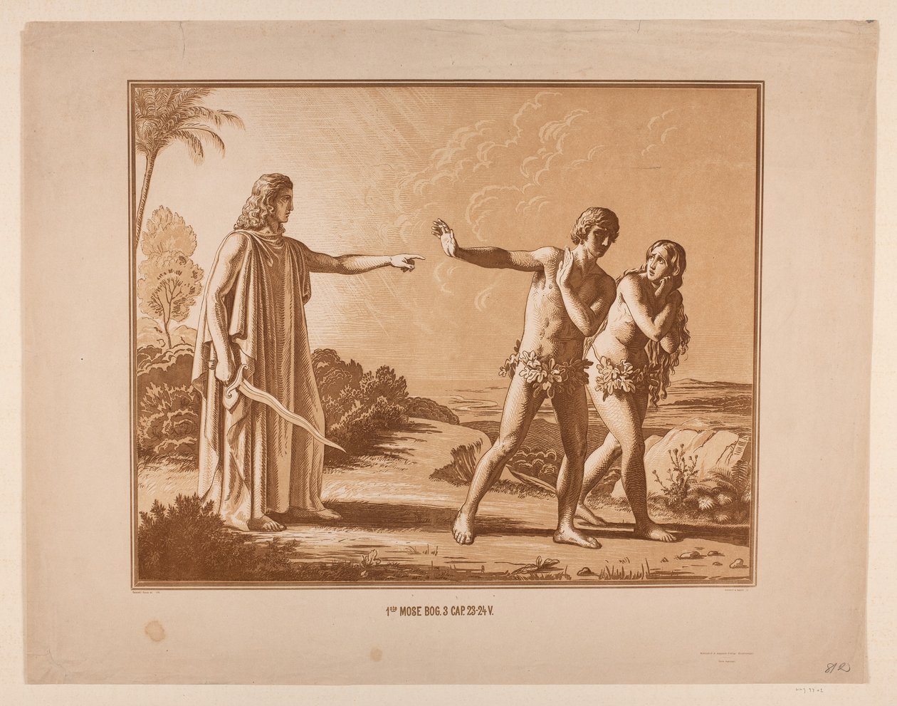 La expulsión del Paraíso de Constantin Hansen