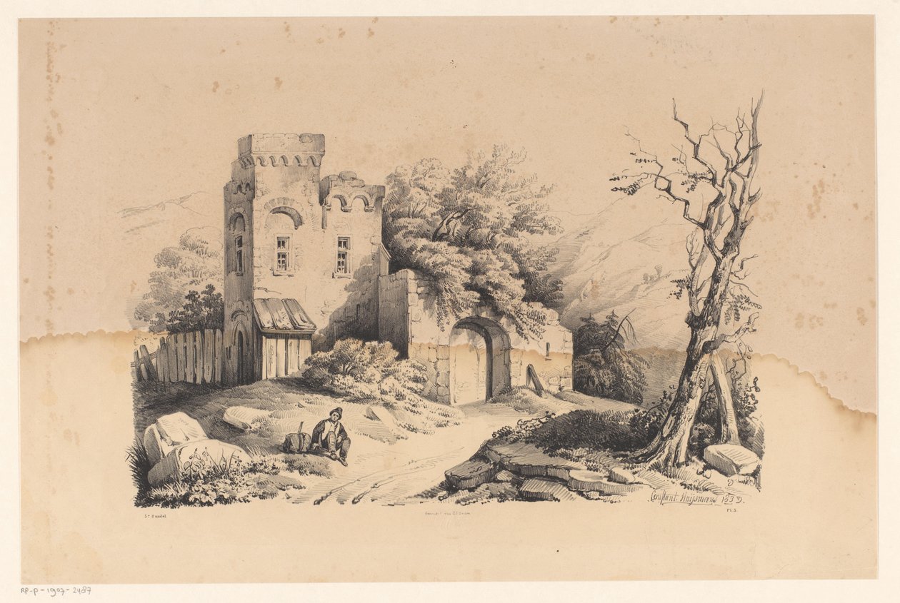 Caminante en ruina El paisaje (título de la serie) de Constantinus Cornelis Huysmans