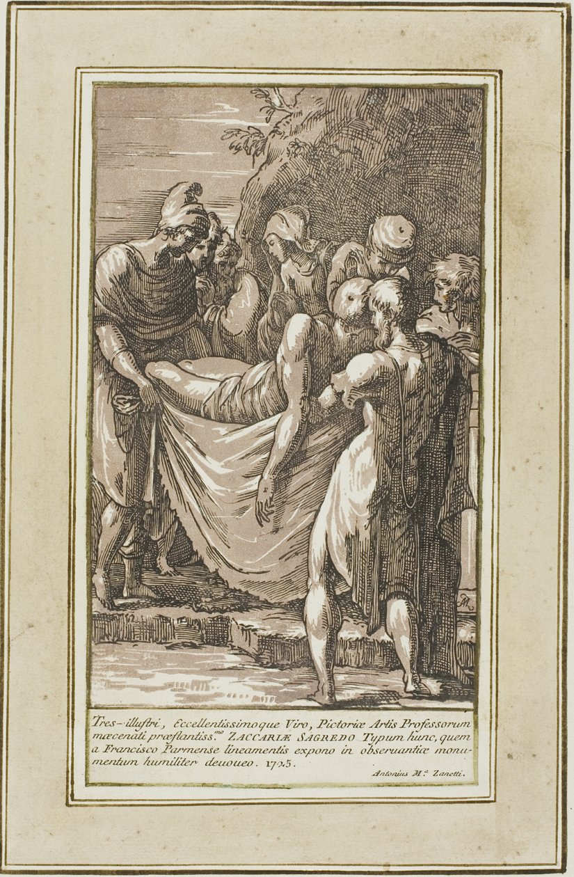 El entierro de Conte Antonio Maria Zanetti the Elder