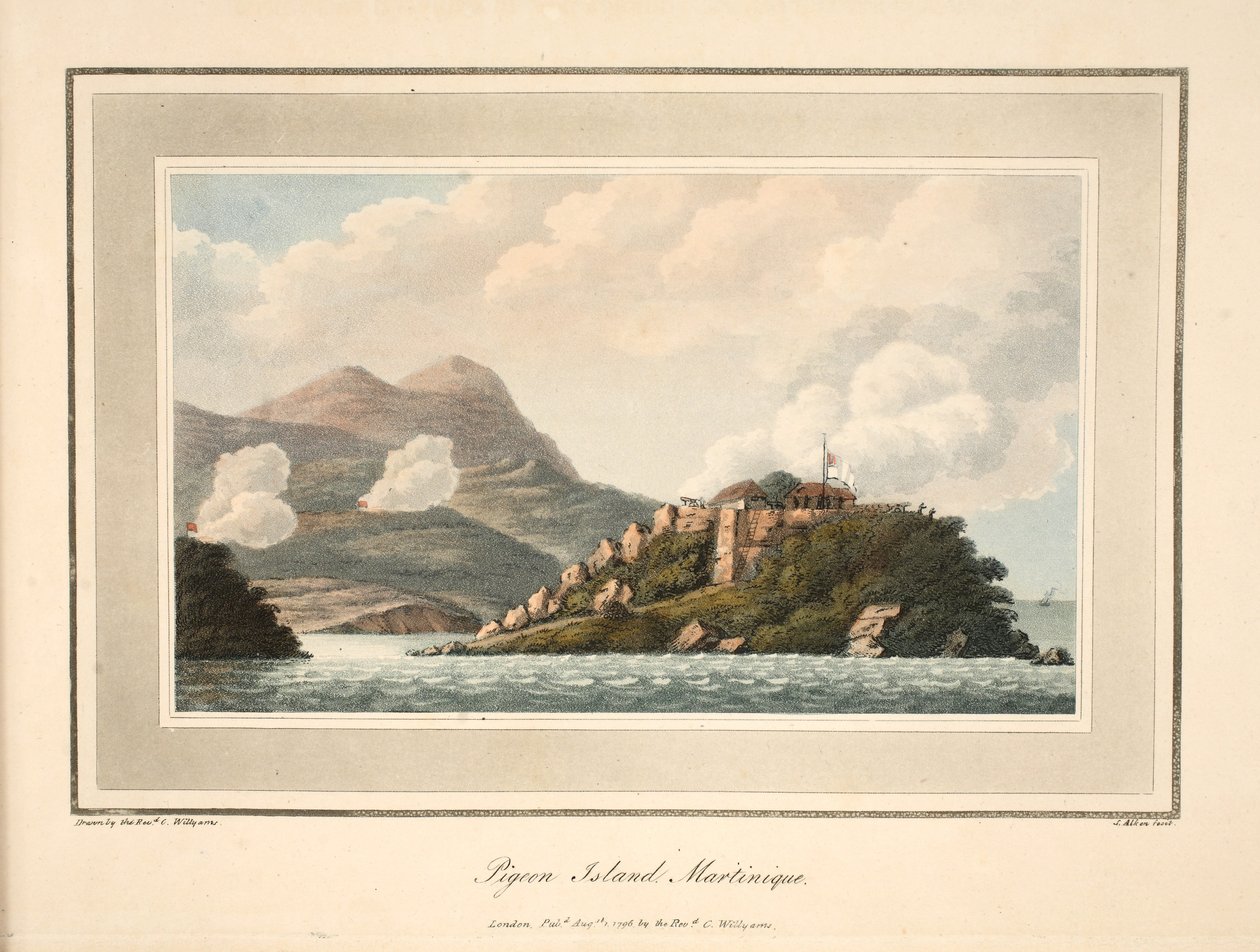 Isla Pigeon, Martinica, ilustración de 