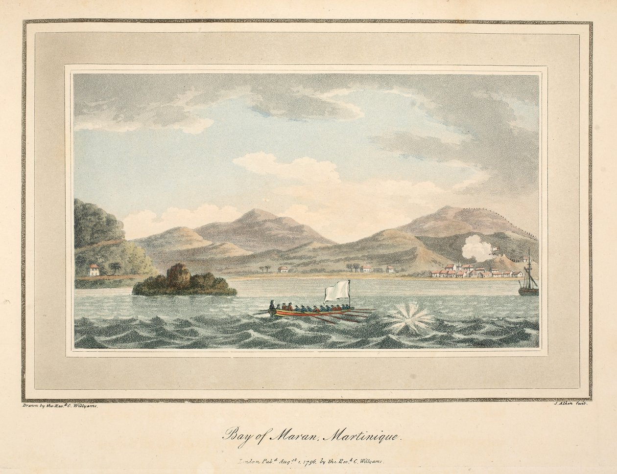 Bahía de Maran, Martinica, ilustración de 