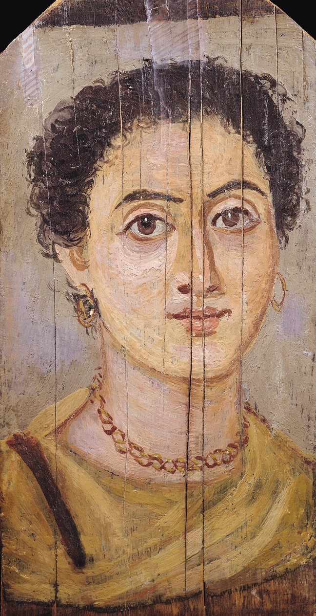 Retrato de Fayum de una mujer de Coptic