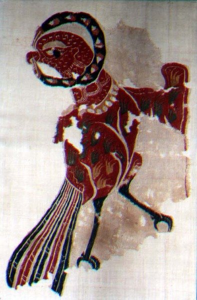 Tela con águilas de Coptic