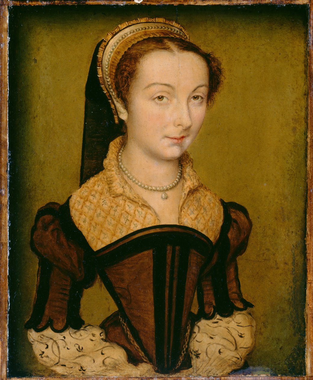 Retrato de Louise de Halluin, dama de Cipierre, c. 1555 de Corneille de Lyon