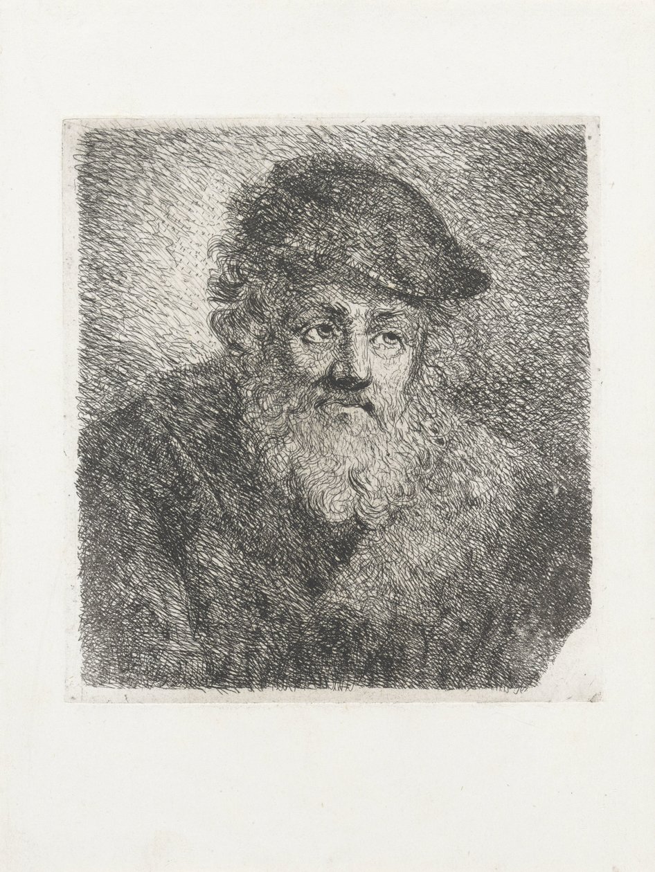 Anciano con barba y sombrero de Cornelia Scheffer Lamme