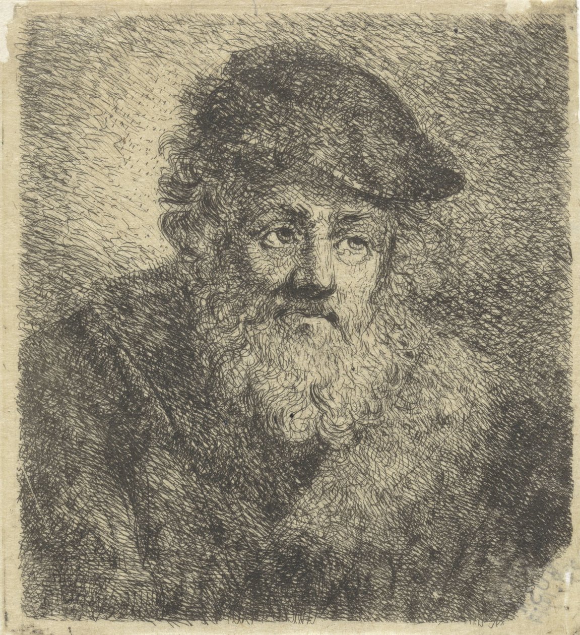 Anciano con barba y sombrero de Cornelia Scheffer Lamme