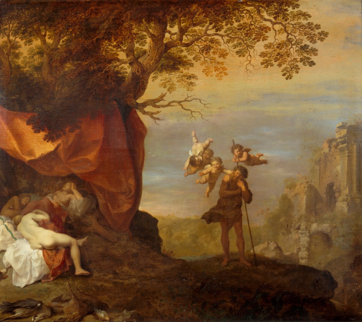 Cimón e Ifigenia de Cornelis van Poelenburch