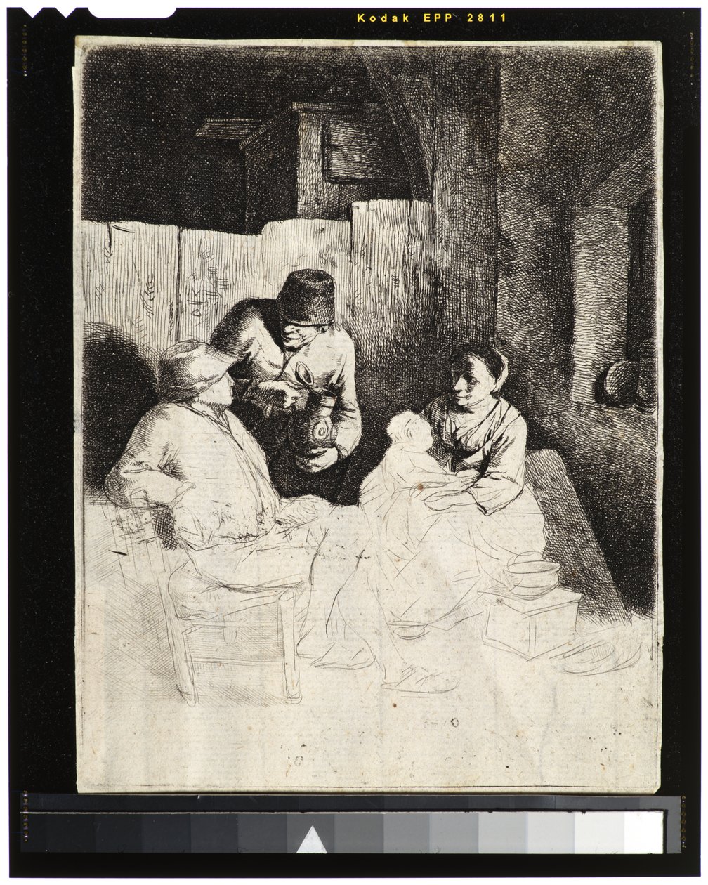 Madre e hijo con campesinos en una taberna de Cornelis Pietersz Bega