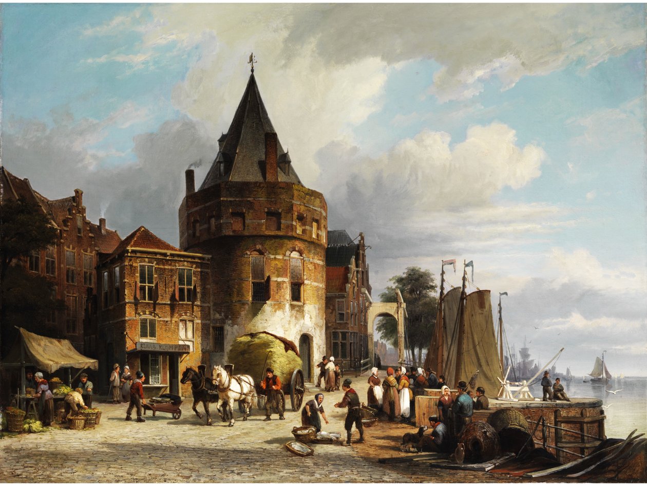 Der Schreiersturm en Ámsterdam de Cornelis Christiaan Dommersen