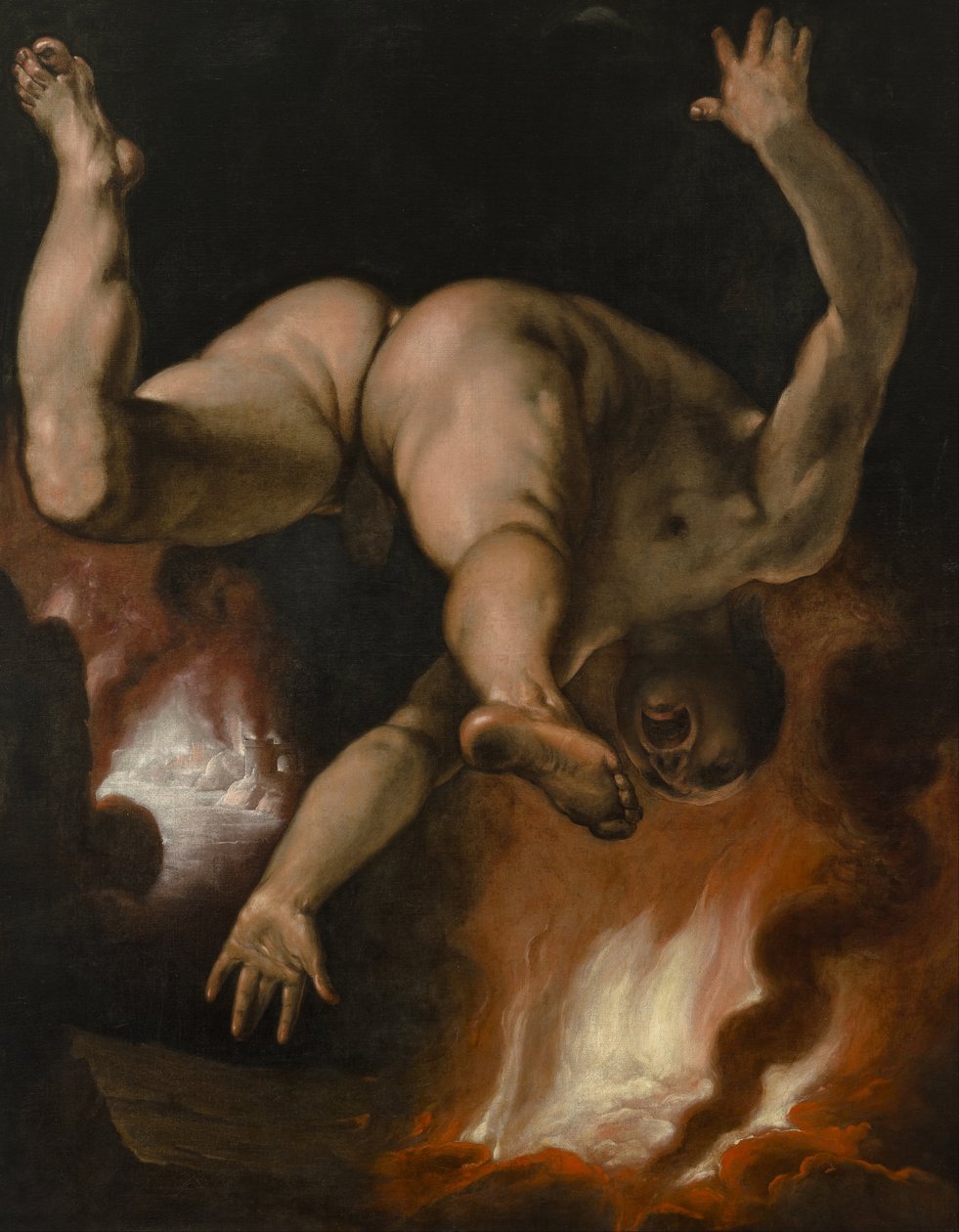 La caída de Ixión de Cornelis Cornelisz van Haarlem