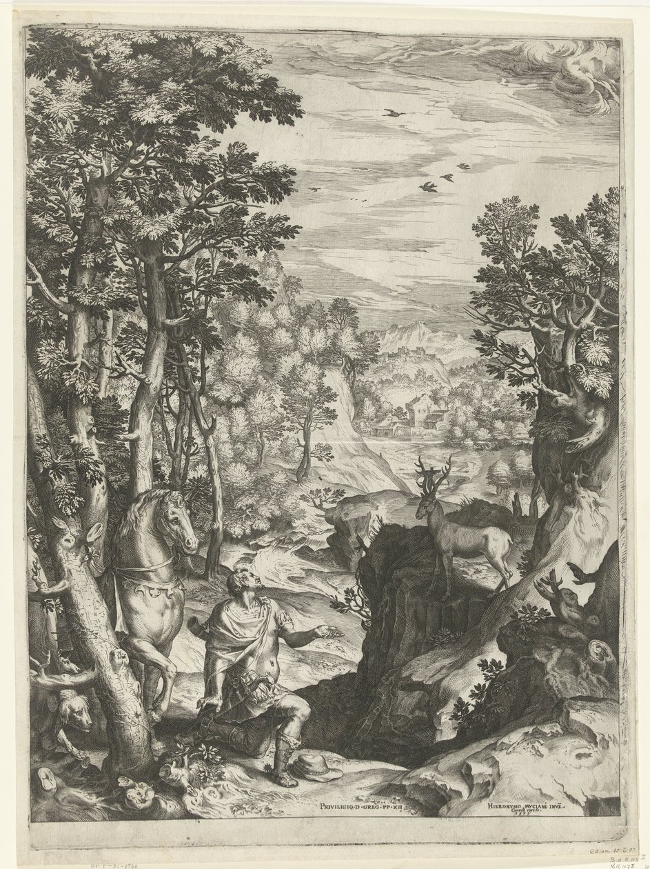 La visión de San Eustaquio de Cornelis Cort