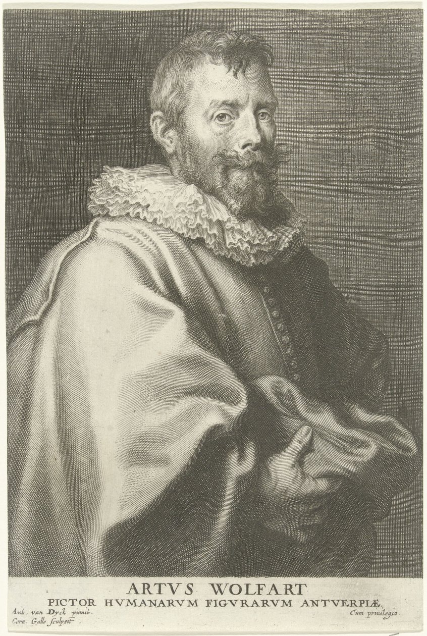 Retrato del pintor Artus Wolffort de Cornelis Galle the Elder