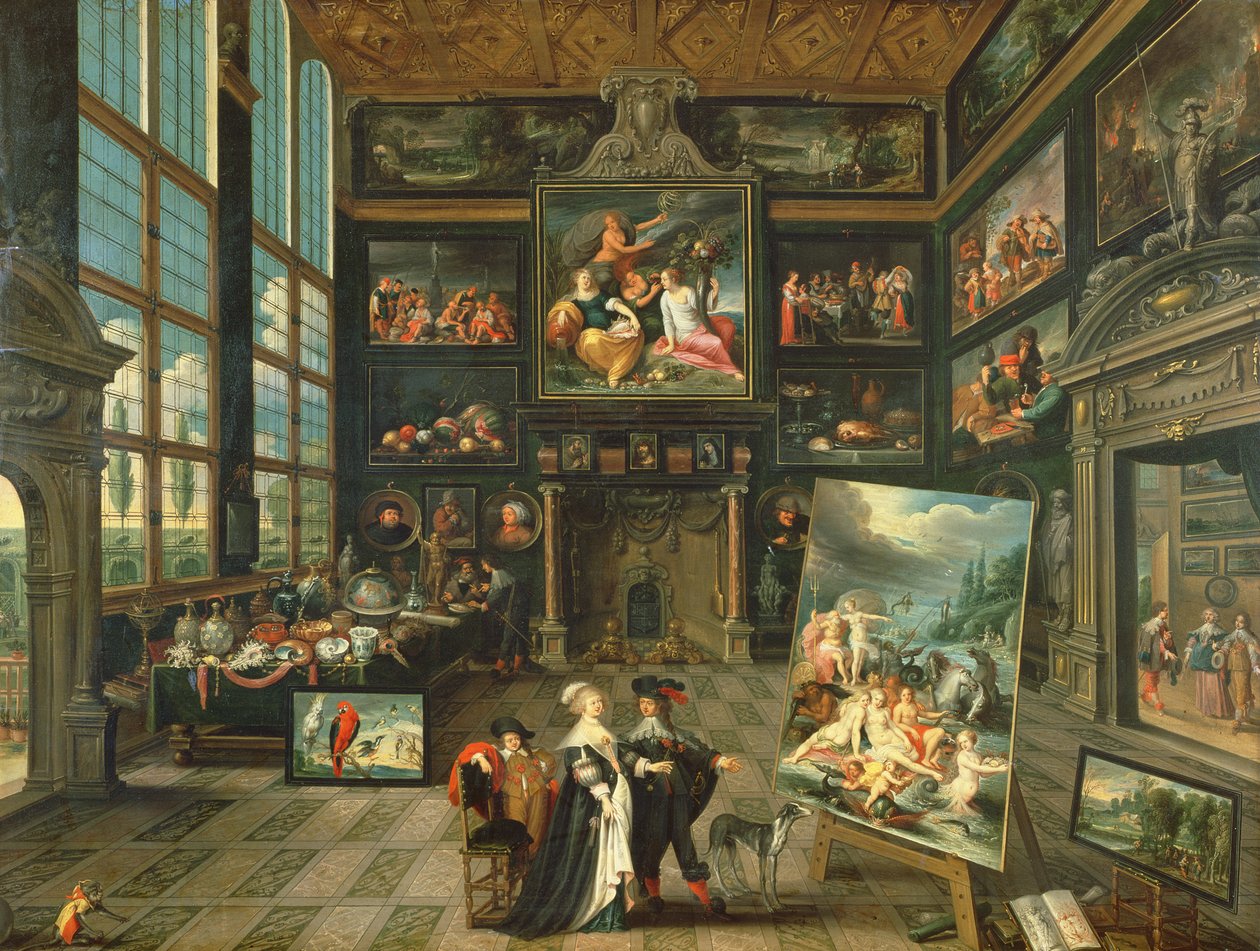Interior de una galería, 1637 de Cornelis de Baellieur