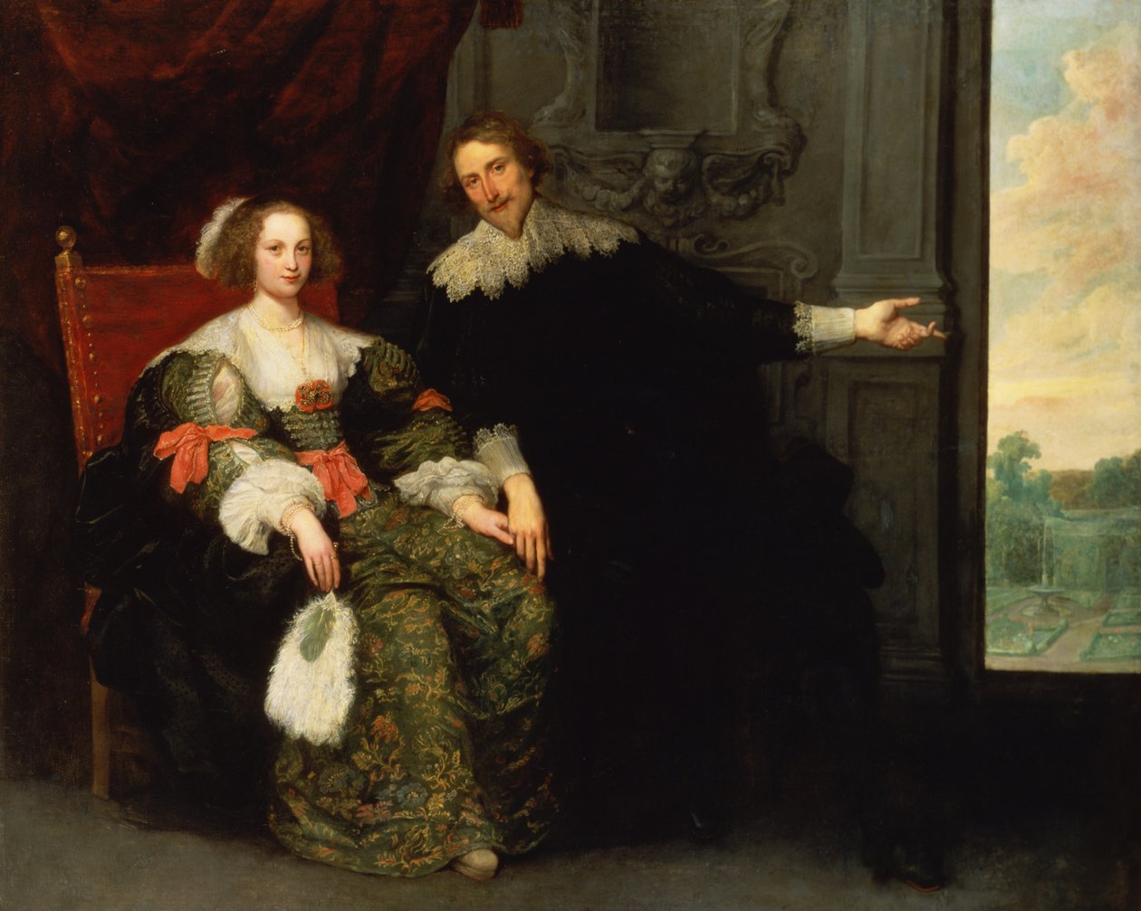 Retrato de un hombre y su esposa de Cornelis de Vos