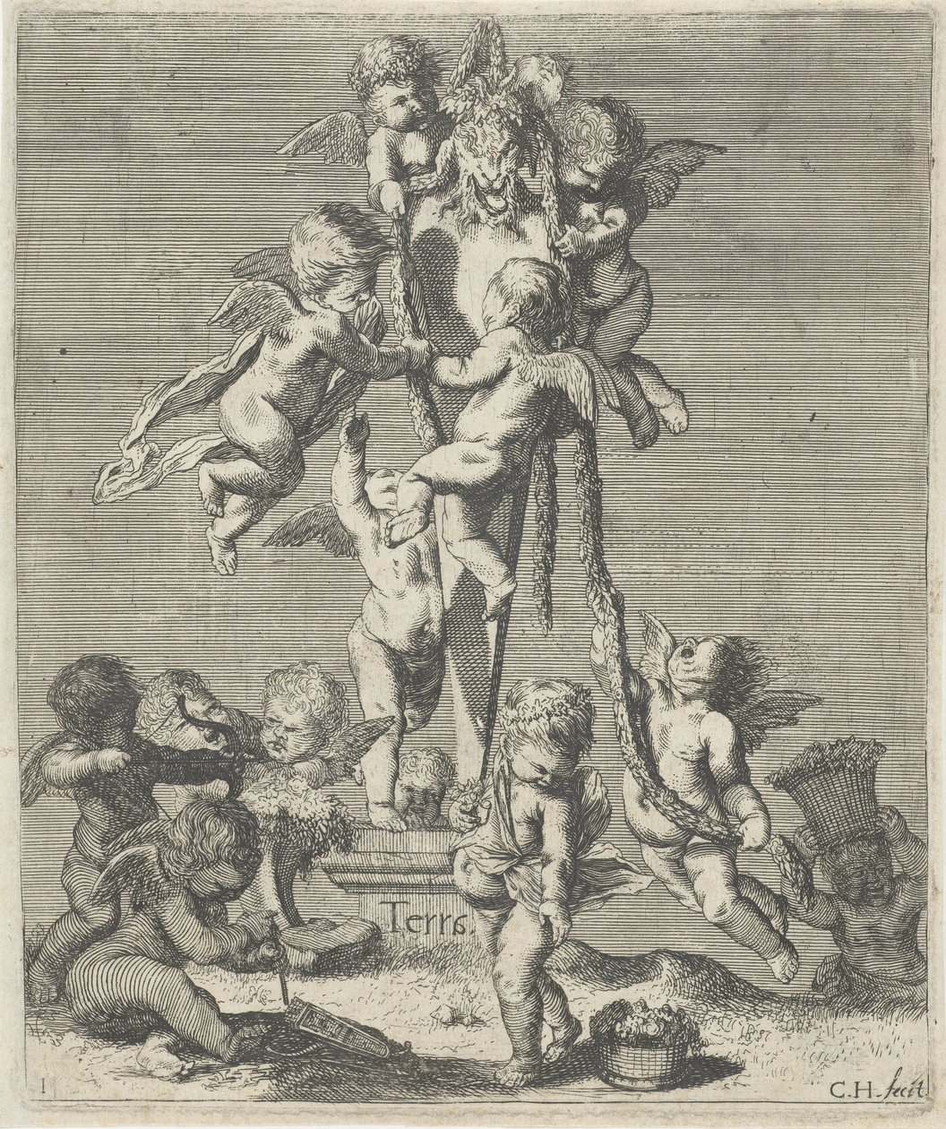 Suelo Terra (título sobre el objeto) Los cuatro elementos (título de la serie) de Cornelis A. Hellemans