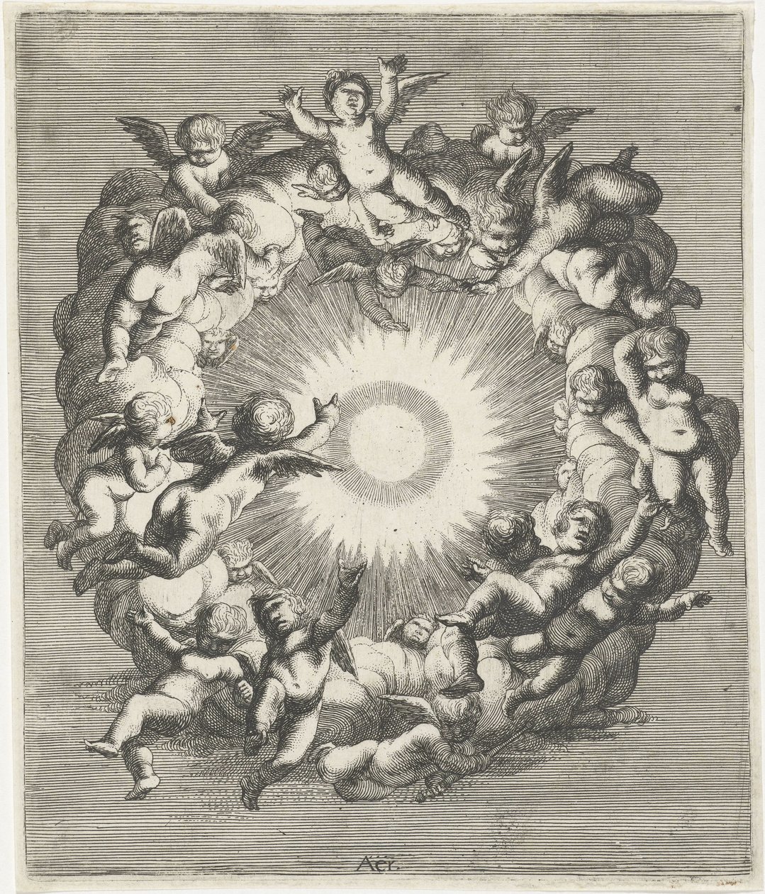 Cielo Aer (título sobre el objeto) Los cuatro elementos (título de la serie) de Cornelis A. Hellemans